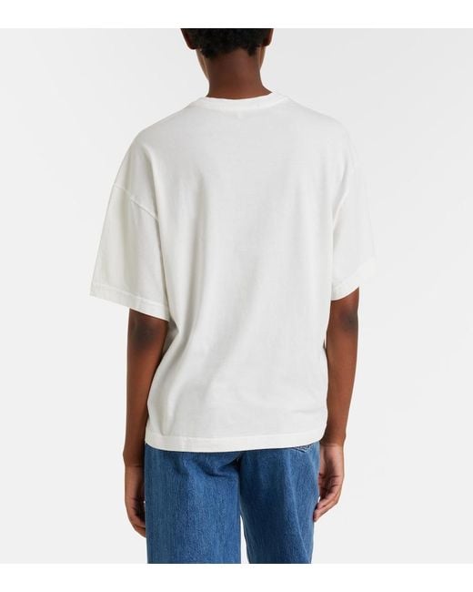 SLVRLAKE Denim White Boyfriend Cotton Jersey T-Shirt