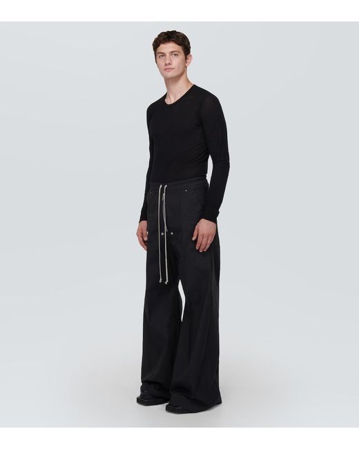 Rick Owens Bela Embellished Wide-leg Pants in Black for Men | Lyst
