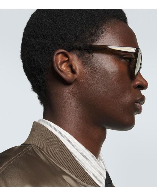 Saint Laurent Brown Sl 874 Square Sunglasses for men