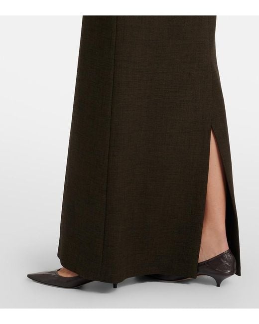 The Row Black Roux Maxi Skirt