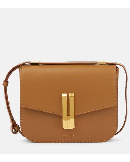 DeMellier London Brown Vancouver Leather Crossbody Bag