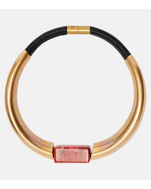 Isabel Marant Metallic Noly Embellished Choker