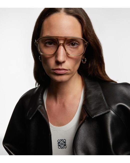 Loewe Brown Eckige Brille
