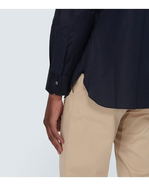 Zegna Oxford-Hemd Aus Baumwolle in Blue für Herren