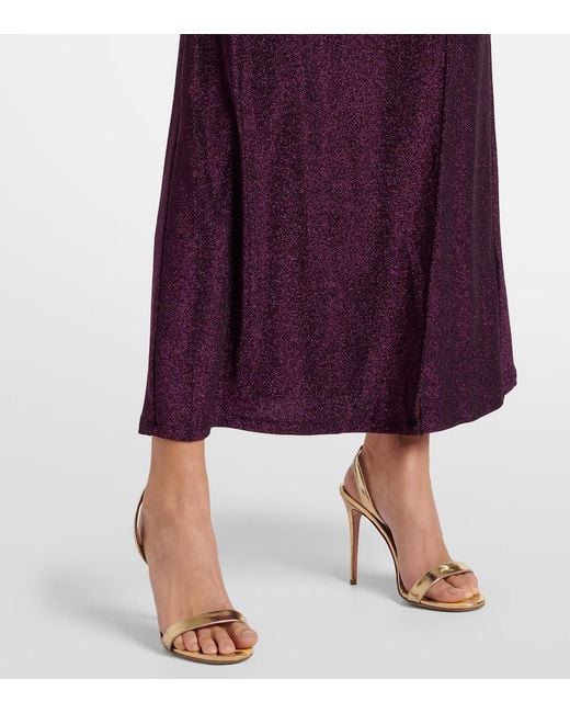 Diane von Furstenberg Purple Agustin Jersey Maxi Dress