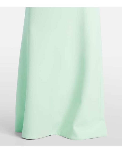 Safiyaa Green Verzierte Robe Priscilla Aus Crepe