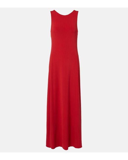 Max Mara Red Pania Maxi Dress