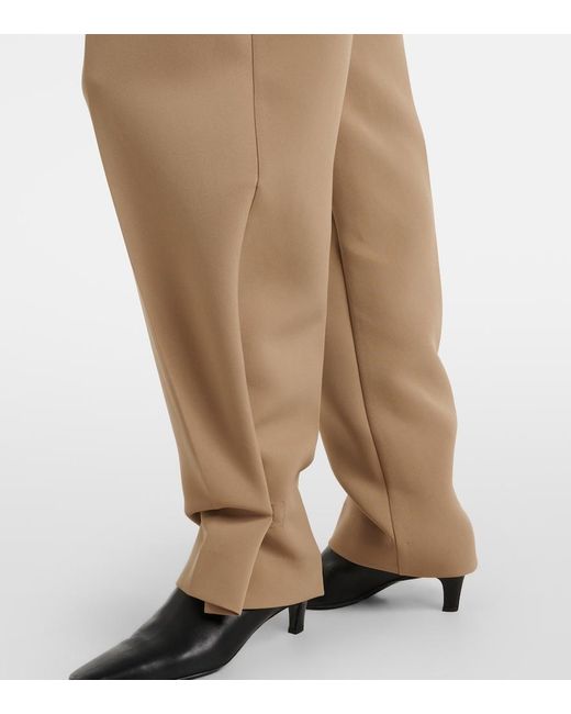 Frankie Shop Natural Doyer Wide-Leg Pants