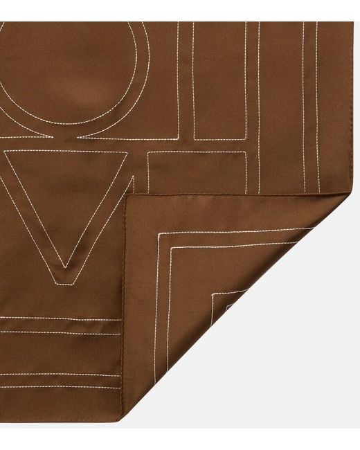Sciarpa Monogram di Totême  in Brown