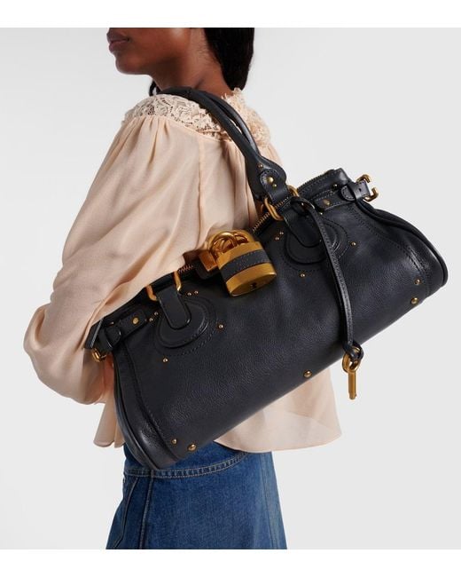 Borsa A Spalla Paddington Small di Chloé in Black