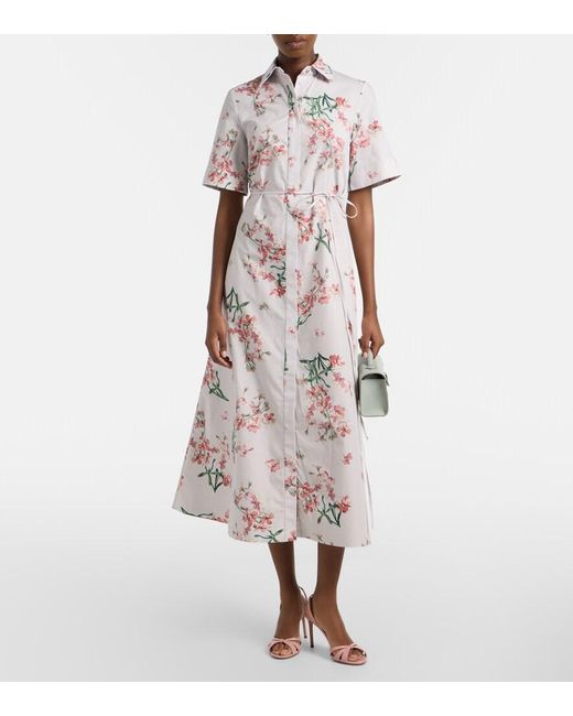 Erdem Multicolor Kleid Aus Baumwolle