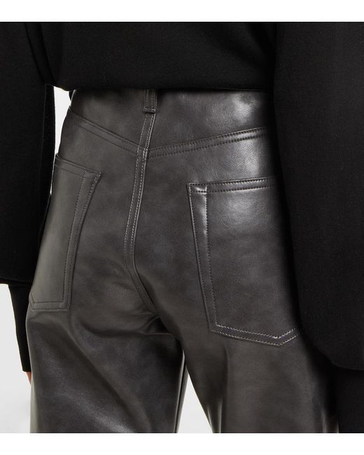 Agolde Gray Kelly High-Rise Pants
