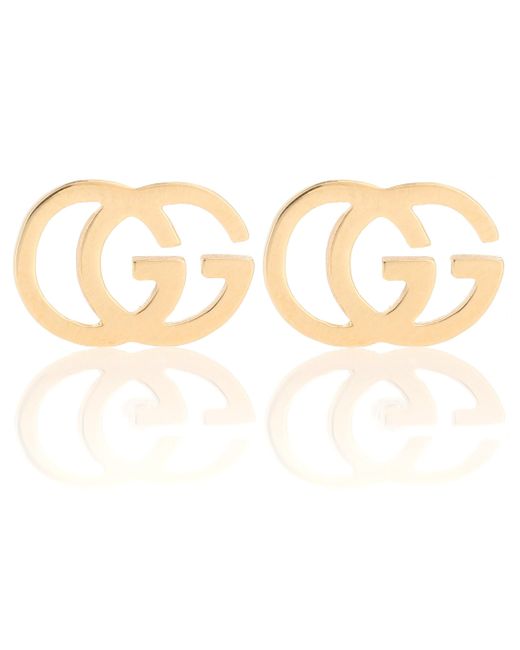 Gucci Metallic GG Tissue Stud Earrings