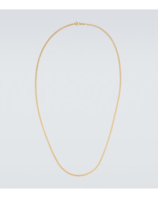 Tom Wood White Curb Gold-plated Chain Necklace for men