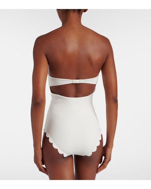 Marysia Swim White Lisbon Maillot Swimsuit