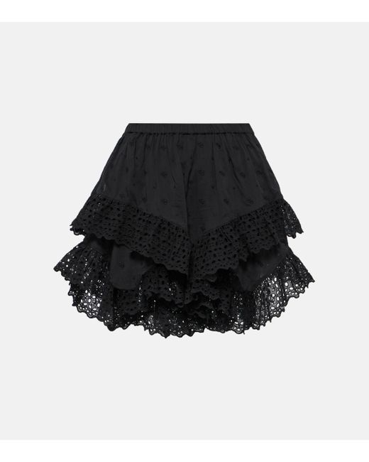 Mini-jupe Sukira en coton Isabel Marant en coloris Black
