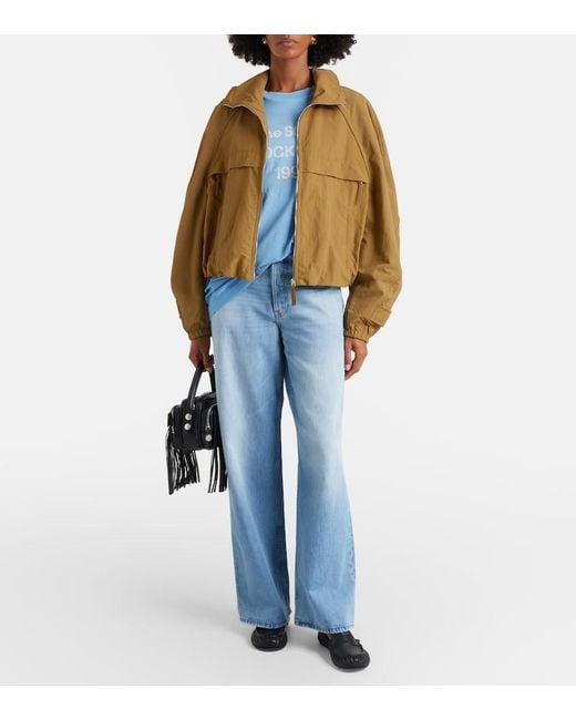 Acne Blue 1981 Mid-Rise Wide-Leg Jeans