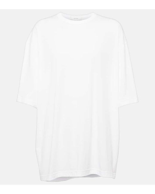The Row White Oversized Cotton Jersey T-shirt