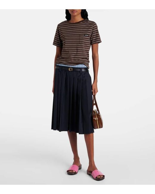 Miu Miu Multicolor Pantoletten Aus Lackleder