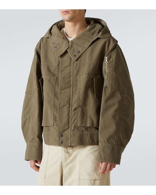 Dries Van Noten Jacke Aus Baumwolle in Green für Herren