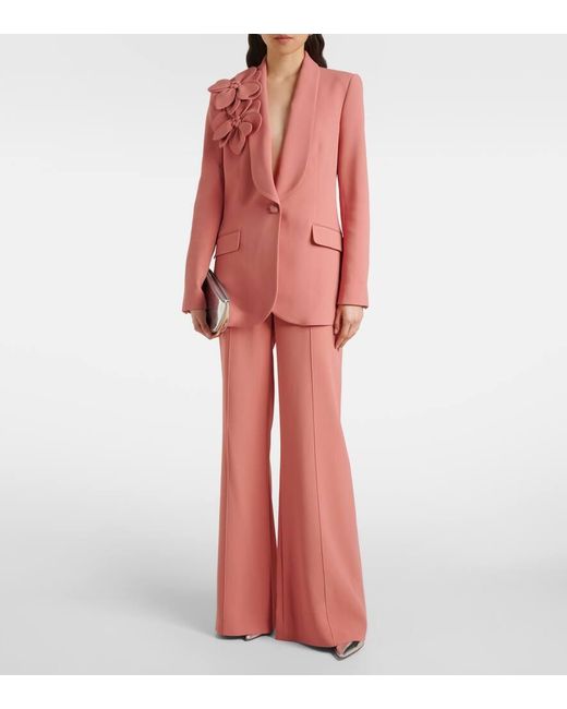 Pantaloni Flared di Elie Saab in Pink