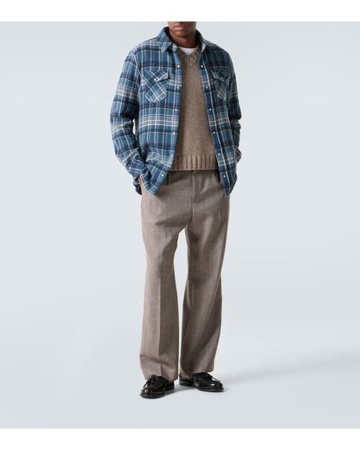 Camicia di God's True Cashmere in Blue da Uomo