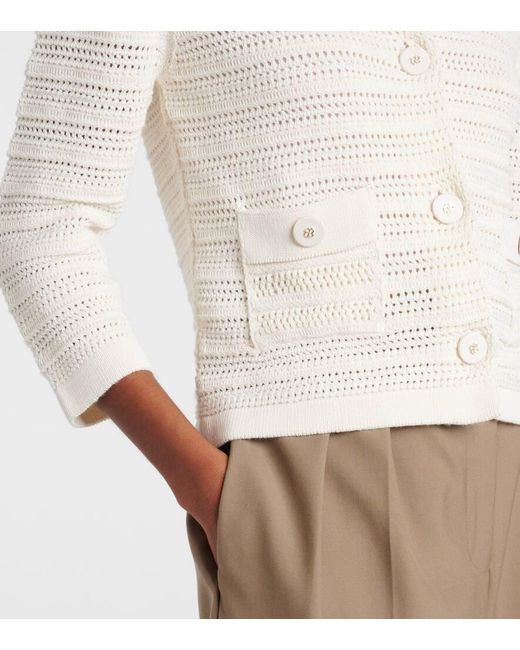 Dorothee Schumacher Natural Cardigan Precise Pointelle