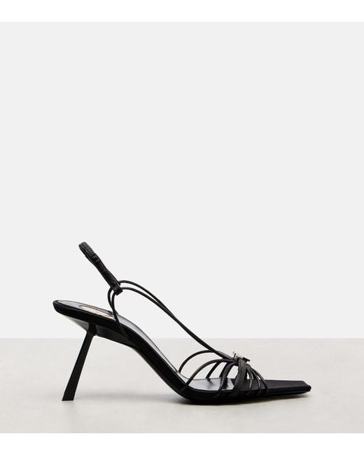 Saint Laurent Black Jerry Sandals