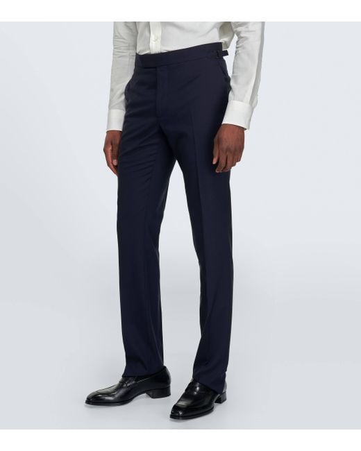 Tom Ford Blue Shelton Wool Suit for men