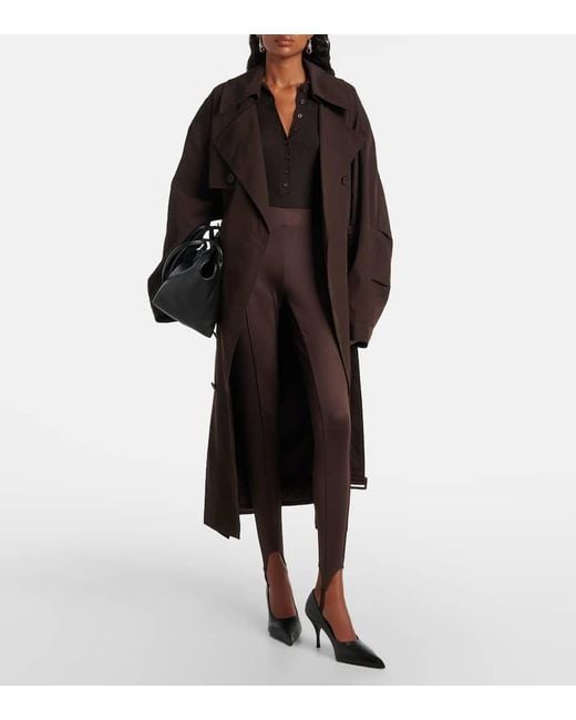 Frankie Shop Brown Mavis Oversized Trench Coat