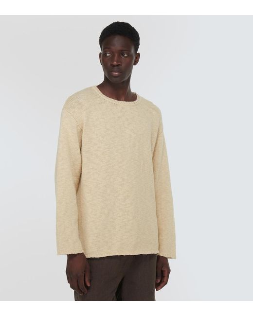 Jersey De Algodon Commas de hombre de color Natural