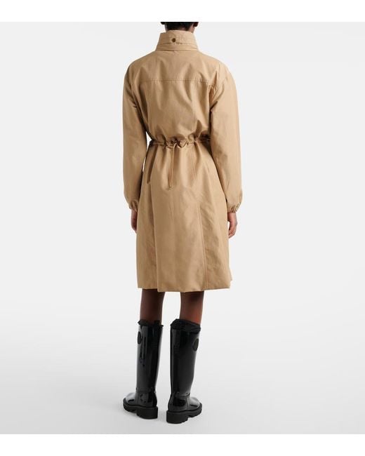 Moncler Natural Rhododendron Technical Cotton-Blend Parka