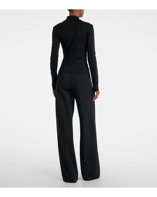 Max Mara Black Wool Turtleneck Sweater