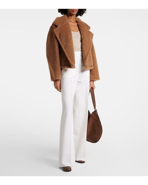 Abrigo Gardone De Tejido Teddy Max Mara de color Brown