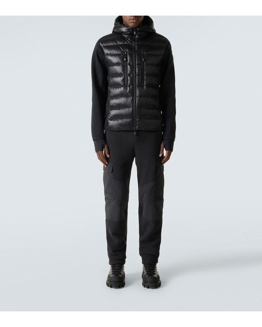 Moncler Black Down-Paneled Jacket for men