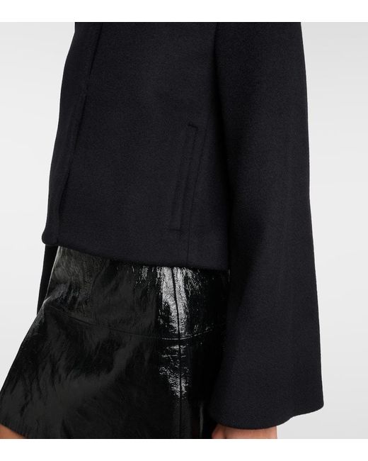 Giacca cropped in misto lana e cashmere di Proenza Schouler in Black