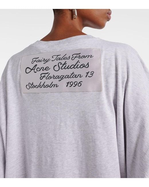 Top De Jersey De Algodon Acne de color White