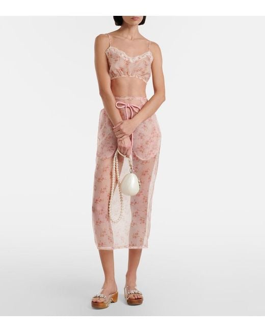 Simone Rocha White Embellished Pvc Clogs