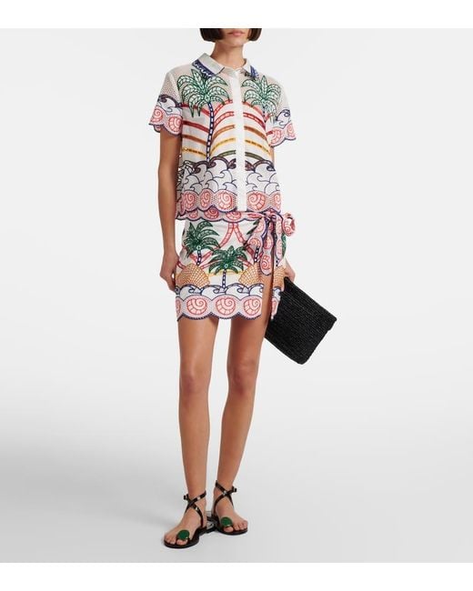 Farm Rio White Hemd Aus Baumwolle