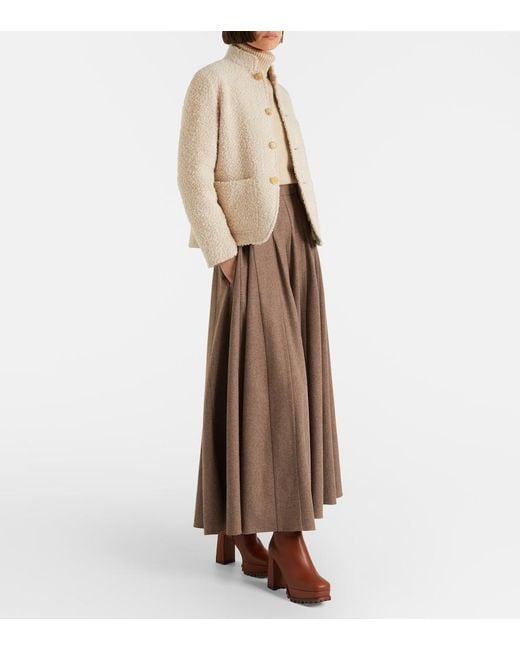 Gianvito Rossi Brown 70 Shearling-Lined Platform Ankle Boots