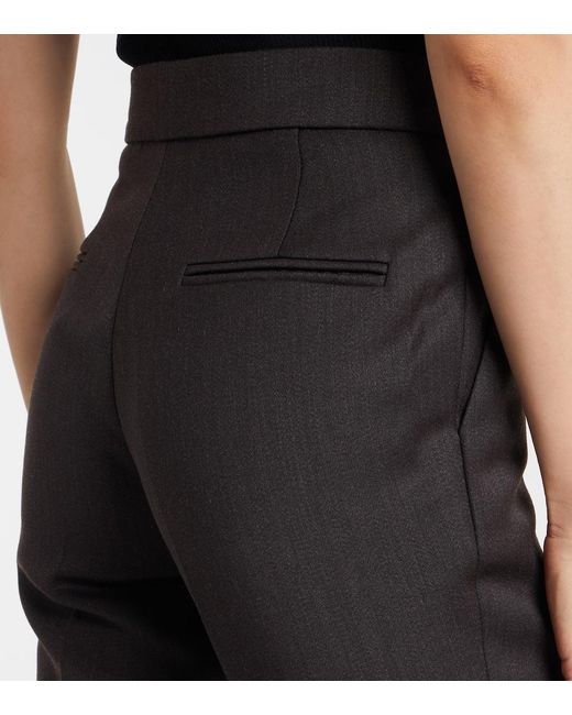 Alex Perry Black High-Rise Flared Pants