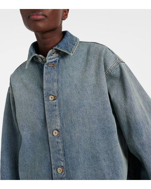 Loewe Blue Hemdjacke Aus Denim