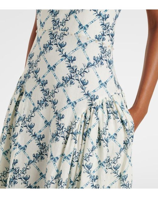 Abito Midi di Agua Bendita in White