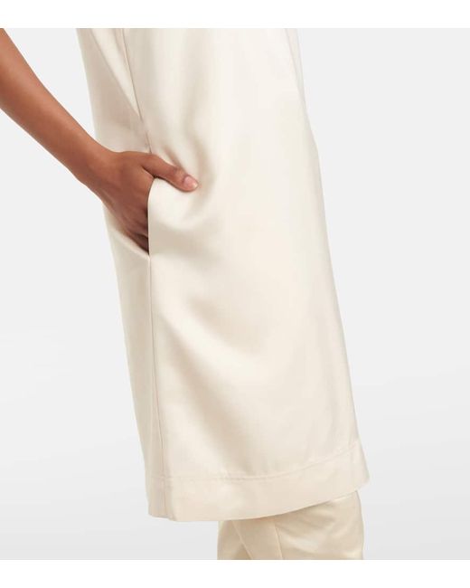 Totême  White Satin Minidress