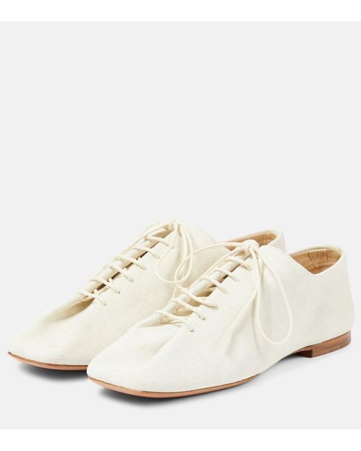 Zapatos Derby Souris de denim Lemaire de color White