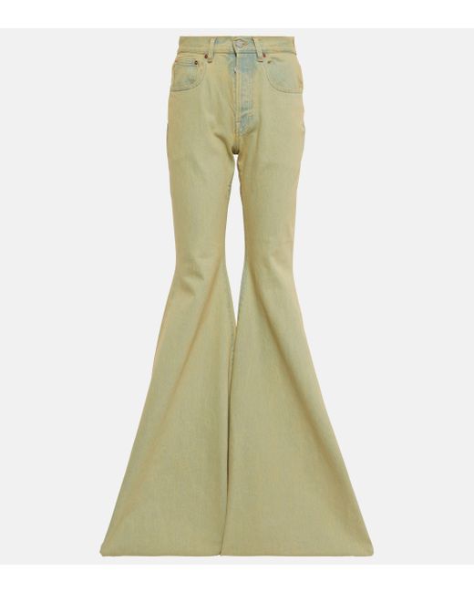Vetements Green High-rise Flared Jeans