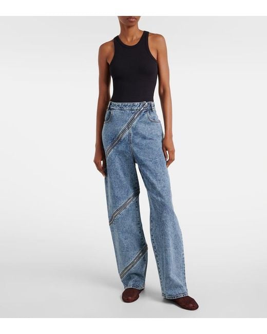 Alaïa Brown Fishnet Mules