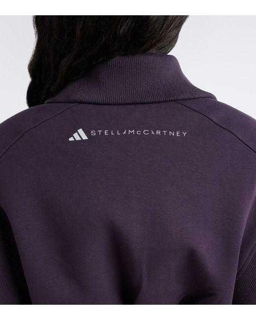Adidas By Stella McCartney Blue Cotton-Blend Jacket