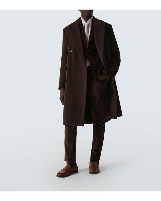 Lardini Mantel aus einem Wollgemisch in Brown für Herren