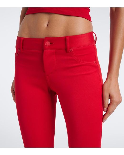 Gucci Red Jersey Leggings